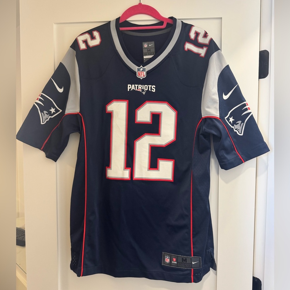 Patriots Navy and Red, Brady Jersey